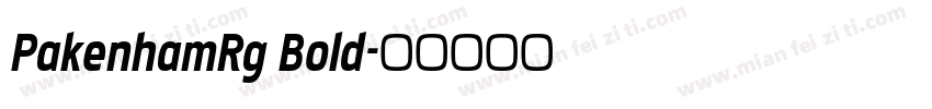 PakenhamRg Bold字体转换